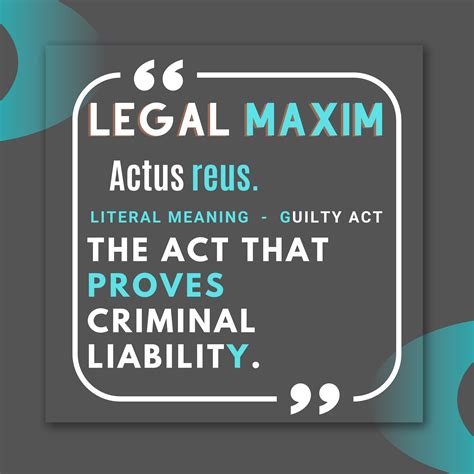 Actus Reus - Legal Maxim of the Day