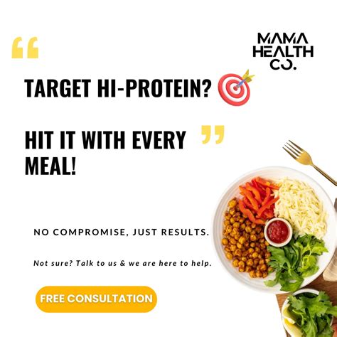 Meal Plan for Muscle Gain (Protein+) - Mama Health Co.