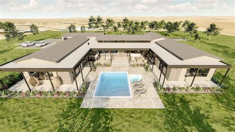 5 Bedroom House Plans With Patio, Pool, Jacuzzi (PDF & DWG) - Etsy
