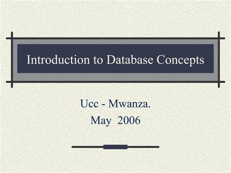 Image result for Database Concepts Chart Ideas