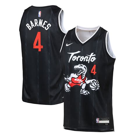 Youth Nike Scottie Barnes Black Toronto Raptors 2025/26 City Edition ...