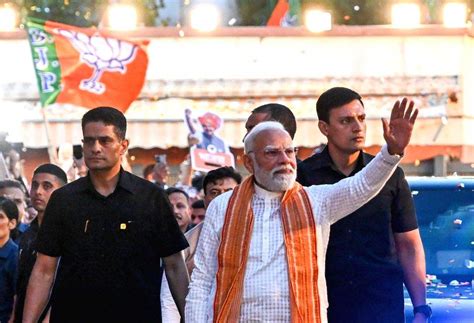 Celebrations at BJP HQ after Assam, WB poll win