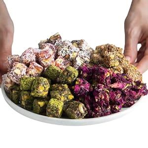 Exquisite Double Roasted Mixed Fruit Turkish Delight Coated with ...