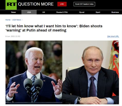 “我会让普京知道我想让他知道的事”，拜登美俄峰会前演讲被媒体视为对俄“警告”_新浪科技_新浪网