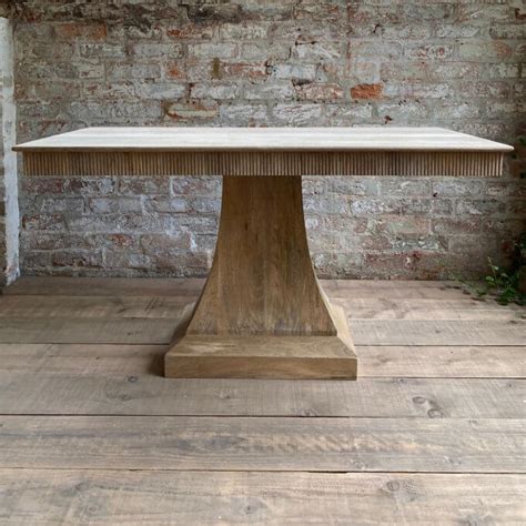 Image result for Pedestal Kitchen Table Rectangular