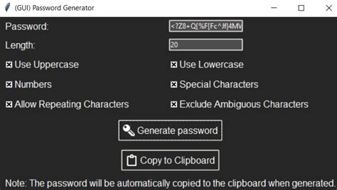 Image result for Python Password Generator GUI UI