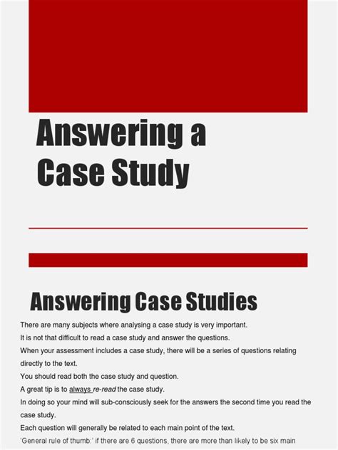 Image result for Case Study Example Question
