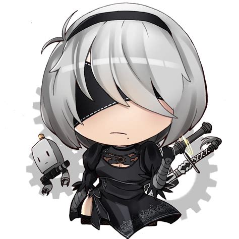 [OC] 2B chibi I drew last June, Feel free to use. : r/nier
