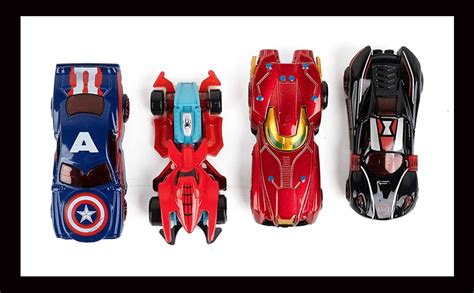 PRIMEFAIR Diecast Metal Car Set Models of Toy Avengers Cars for ...