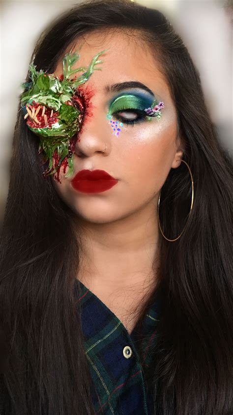 Eating flower wild flower makeup look poison ivy halloween special fx ...