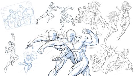 How to Draw Action and Fight Poses for Comics | Robert Marzullo ...