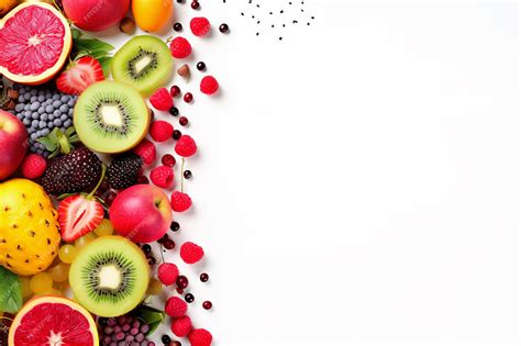 Premium AI Image | Fruits isolated on white background