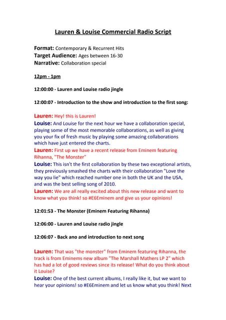 Example of Commercial Script 的图像结果