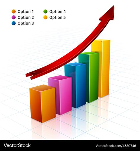 Business Growth Chart Royalty Free Vector Image