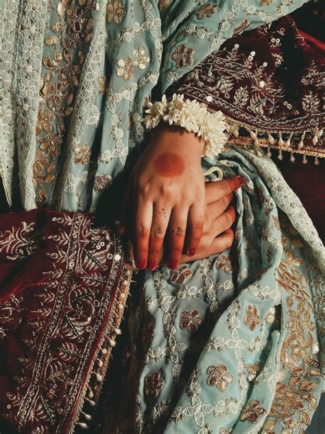 Sky Blue Georgette Lucknowi Work dupatta with Gotta Patti Work ...