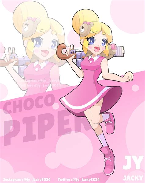 Jacky Yang - Cute Choco Piper fanart Brawl stars