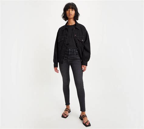 720™ High Rise Super Skinny Jeans - Black | Levi's® CZ