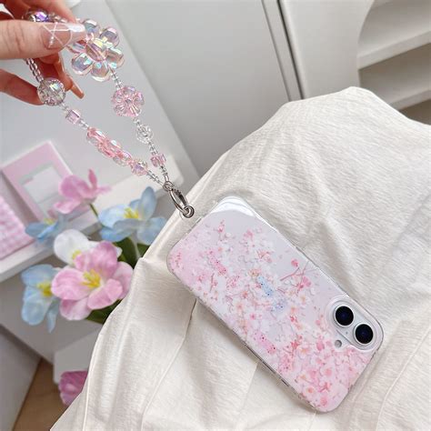 Japanese Sakura Bloom case with pendant Charm – The Gadget Outfit