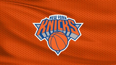 Download The New York Knicks Logo On An Orange Background Wallpaper ...