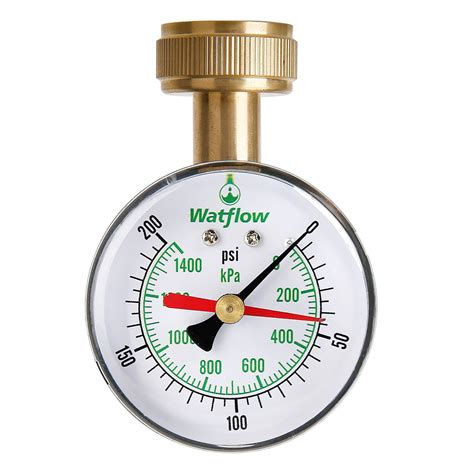 Watflow 2-1/2" Water Pressure Test Gauge, Garden Hose Pressure Gauge ...