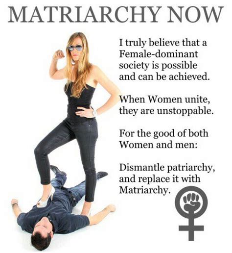 Matriarchy NOW | Female supremacy, Female led relationship captions ...