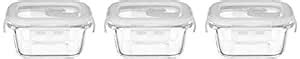 Buy Amazon Brand - Solimo Airtight Borosilicate Glass Container Set ...