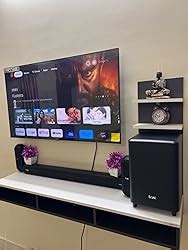 BLUEWUD Primax Engineering Wood Wall Mount TV Entertainment Unit Set ...