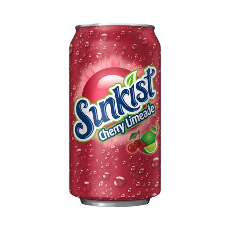 Sunkist Cherry Limeade Soda - 355ml | Our Satellite Hearts