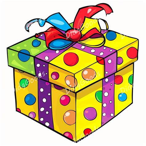 Presents Clip Art, Bright Gift Boxes Clip Art, Giftbox Clip Art ...