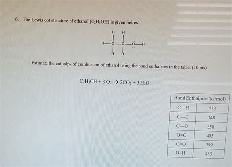 C2h5oh Lewis Dot Structure