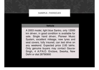 Samples of Advertisement Writing 的图像结果