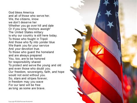 Thank You Veteran Poem, as Long as Some Are Brave by Personal Wordsmith ...