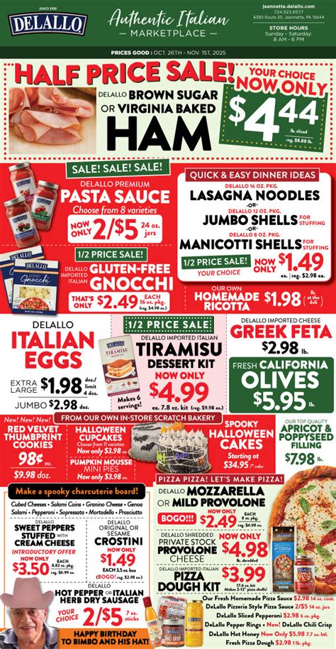 Weekly Italian Marketplace Ad - DeLallo Italian Marketplace