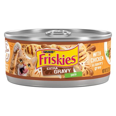 Purina Friskies Gravy Pate Wet Cat Food - Extra Gravy with Real Chicken ...