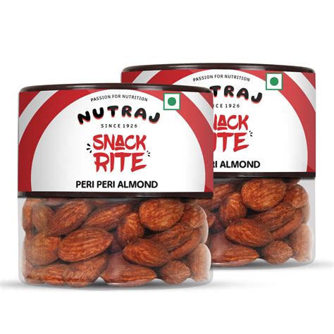 Nutraj Snackrite Peri-Peri Almond Jar