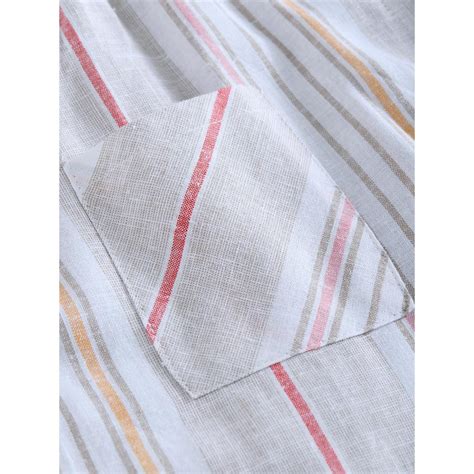 Buy Hopscotch Multi-Color Striped Button Casual Dress Online