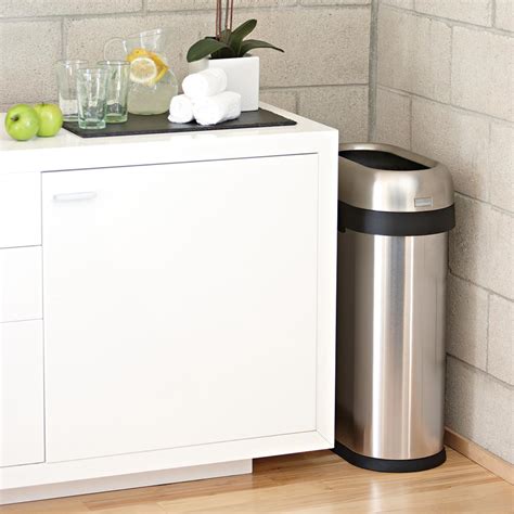 Amazon.com: simplehuman Slim Open Trash Can, Commercial Grade, Heavy ...