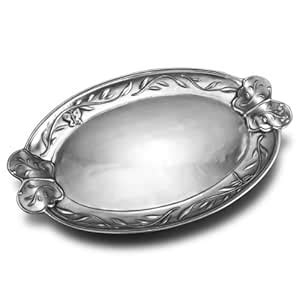 Buy Wilton Armetale Papillon 16-1/2-Inch Oval Serving Tray Online at ...