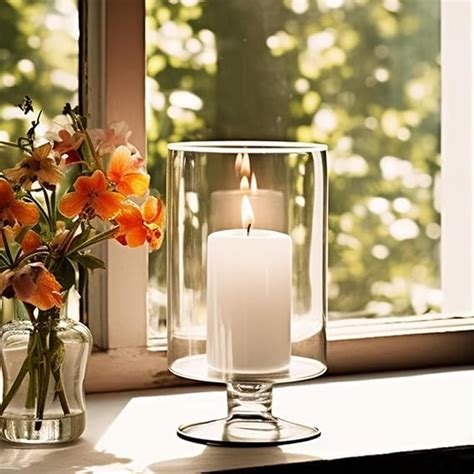 Buy Surekha Hurricane Pillar Candle Holders | Short Stem Candle Jars ...