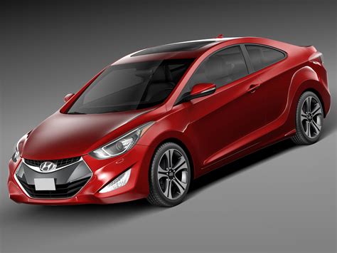Hyundai Elantra Coupe 2014 3D Model $129 - .3ds .c4d .fbx .lwo .max .obj - Free3D