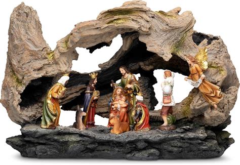 Steadfast Selections Christmas Nativity Set Indoor, Nativity Scene for ...