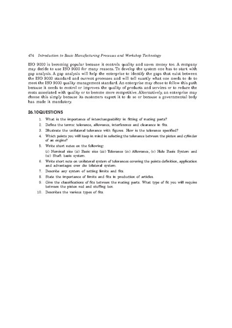 Mechanical Imp Notes-44 - 474 Introduction to Basic Manufacturing ...