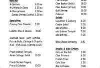 Food Menu Checklist Template 的图像结果