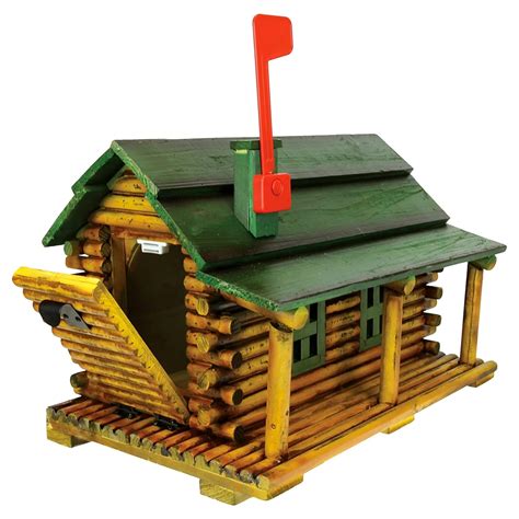 River'S Edge Products Log Cabin Mailbox : Amazon.in: Home Improvement
