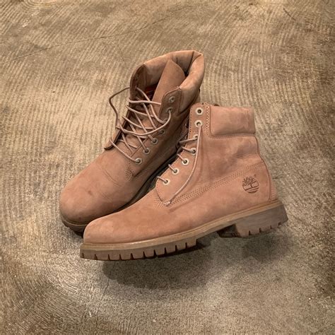 “Timberland” light brown leather boots | LAUGH