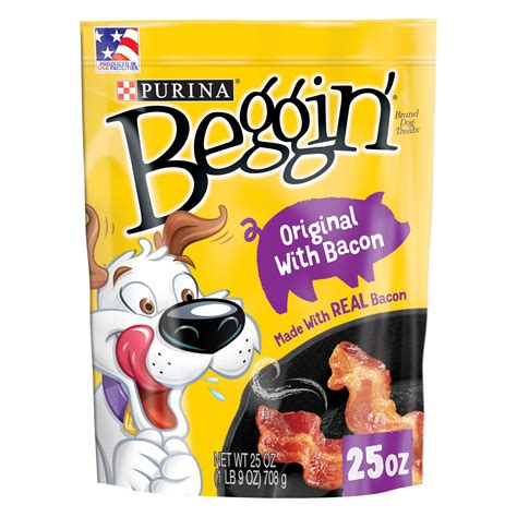 Purina Beggin' Strips Dog Treats Original with Bacon Flavor Dog Chews ...