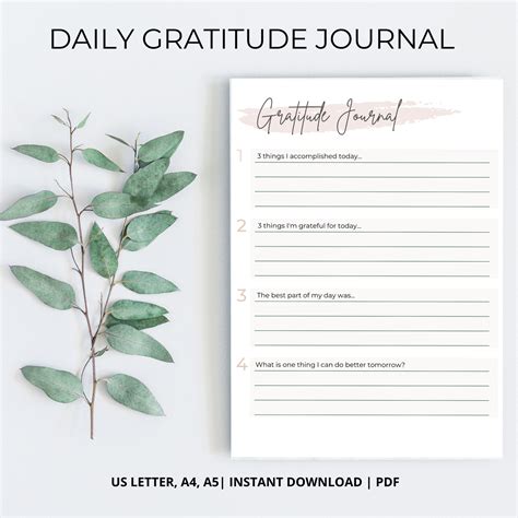 Gratitude Journal Template - prntbl.concejomunicipaldechinu.gov.co