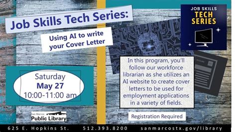 Job Tech: Using AI to write your cover letter, San Marcos Public ...