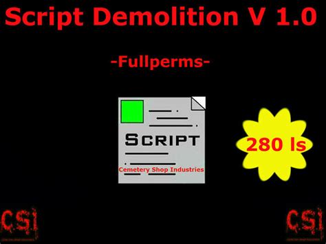 Image result for Demolition GUI Script
