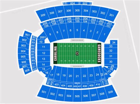 Field Level (Sections 1-10 & 14-34) | South Carolina Gamecocks Football ...